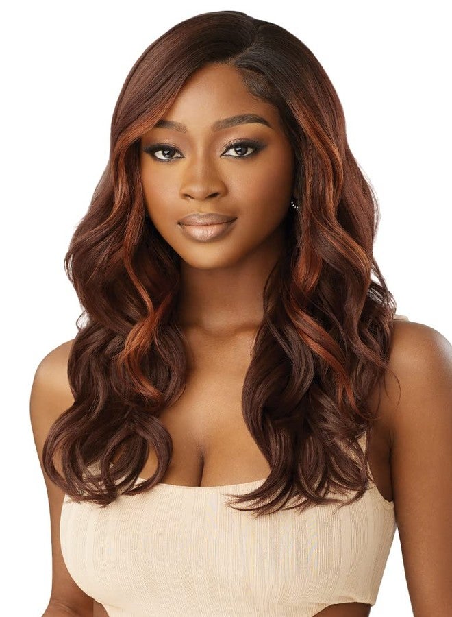 أوتر باروكة شعر أمامية من الدانتيل من Outre - خط شعر مصقول - إليسا (أسود داكن 1B) - Image 1